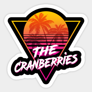 The Cranberries - Proud Name Retro 80s Sunset Aesthetic Design Sticker